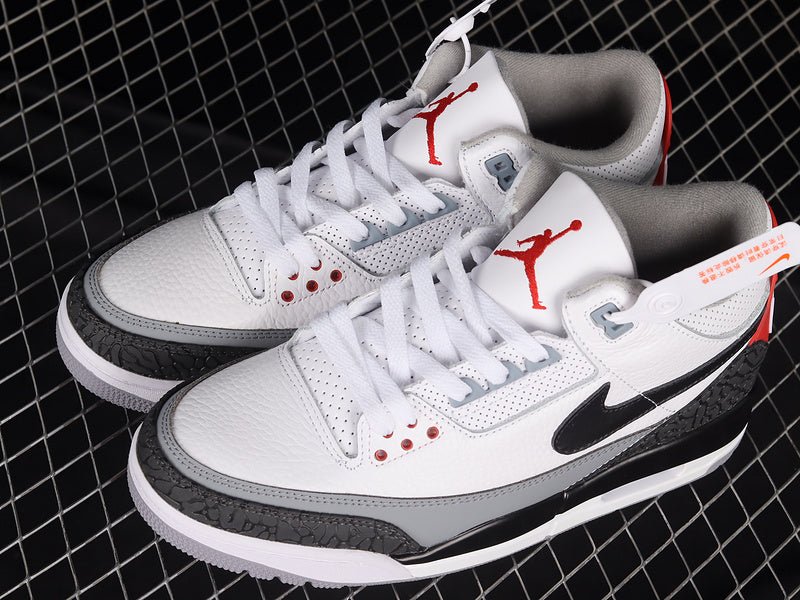 AIR JORDAN 3 RETRO NRG TINKER WHITE/FIRE RED - CEMENT GREY - BLACK - Prime Reps