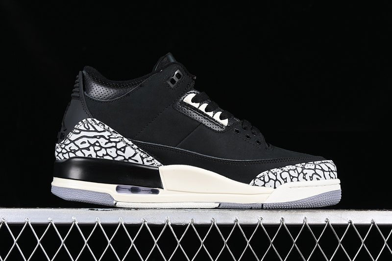 AIR JORDAN 3 RETRO OFF NOIR WHITE/BLACK/GREY - Prime Reps