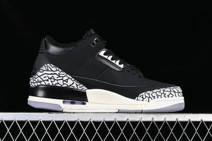 AIR JORDAN 3 RETRO OFF NOIR WHITE/BLACK/GREY - Prime Reps