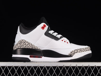 AIR JORDAN 3 RETRO WHITE/BLACK - CMNT GRY - INFRRD 23 - Prime Reps