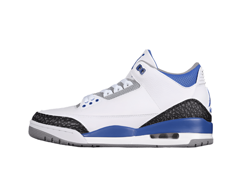 AIR JORDAN 3 RETRO WHITE/BLACK/CEMENT GREY/RACER BLUE - Prime Reps