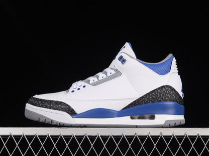 AIR JORDAN 3 RETRO WHITE/BLACK/CEMENT GREY/RACER BLUE - Prime Reps