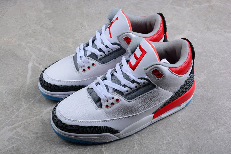 AIR JORDAN 3 RETRO WHITE/LIGHT CURRY/CARDINAL RED/CEMENT GREY - Prime Reps