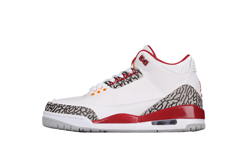 AIR JORDAN 3 RETRO WHITE/LIGHT CURRY/CARDINAL RED/CEMENT GREY - Prime Reps