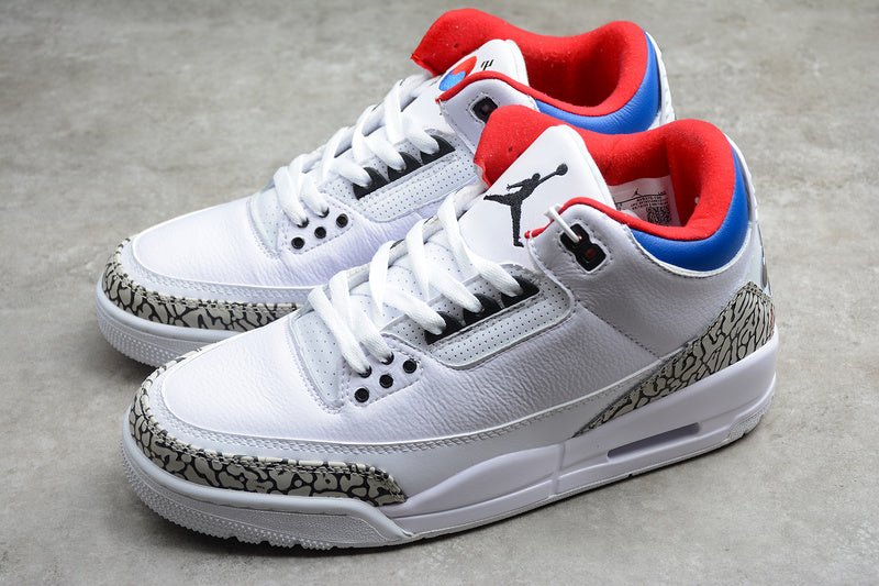 AIR JORDAN 3 SK NRG SEOUL KOREA WHITE/SOAR - ATOM RED - Prime Reps