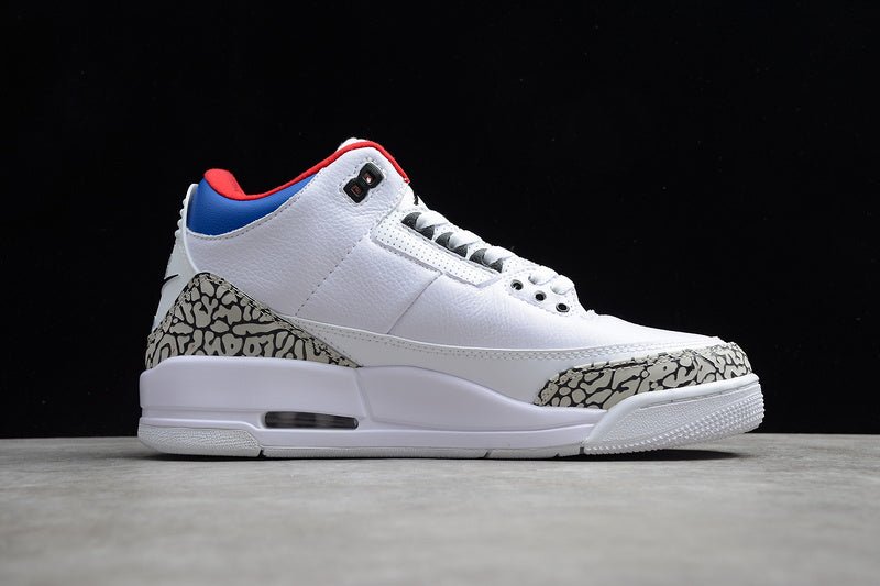 AIR JORDAN 3 SK NRG SEOUL KOREA WHITE/SOAR - ATOM RED - Prime Reps