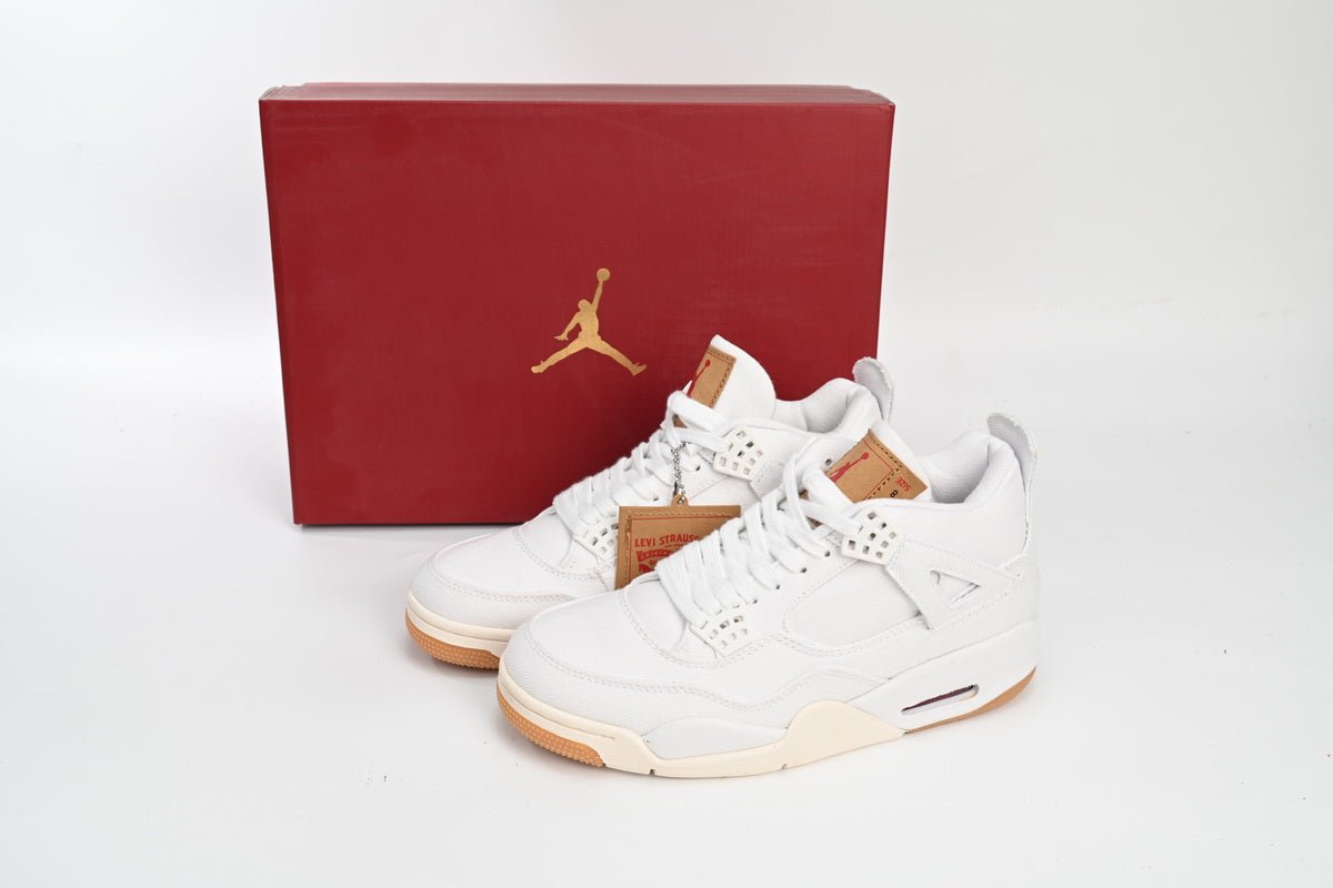 Air Jordan 4 Levi's White - Prime Reps