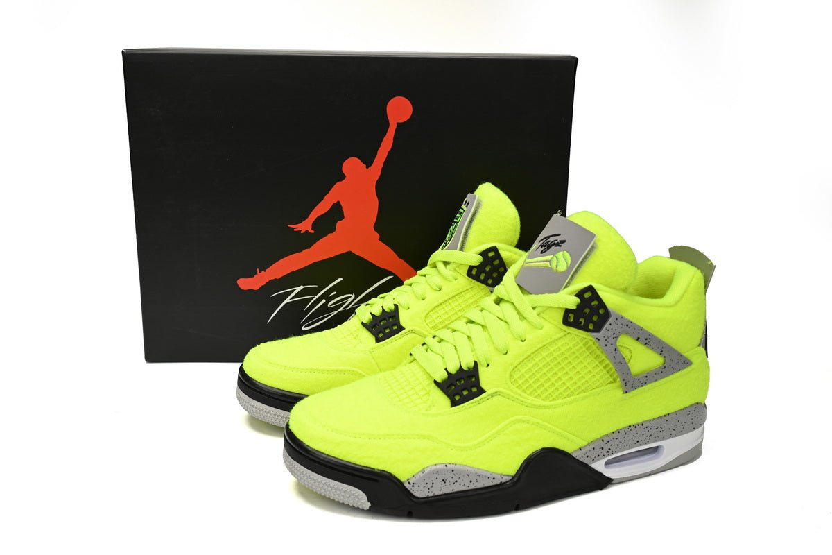 Air jordan 4 Plush Fluorescent Yellow - Prime Reps