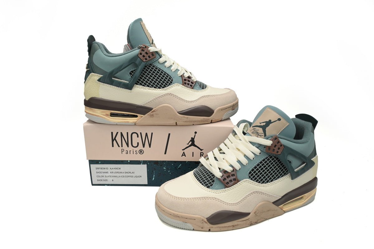 Air Jordan 4 Retro Blue Grey Brown - Prime Reps