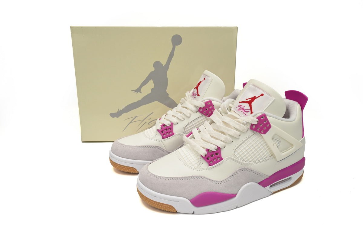 Air Jordan 4 White Purple Grey - Prime Reps