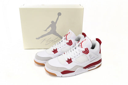 Air Jordan 4 White Red - Prime Reps