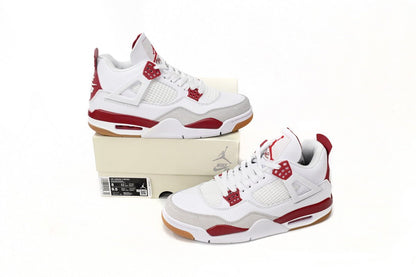 Air Jordan 4 White Red - Prime Reps