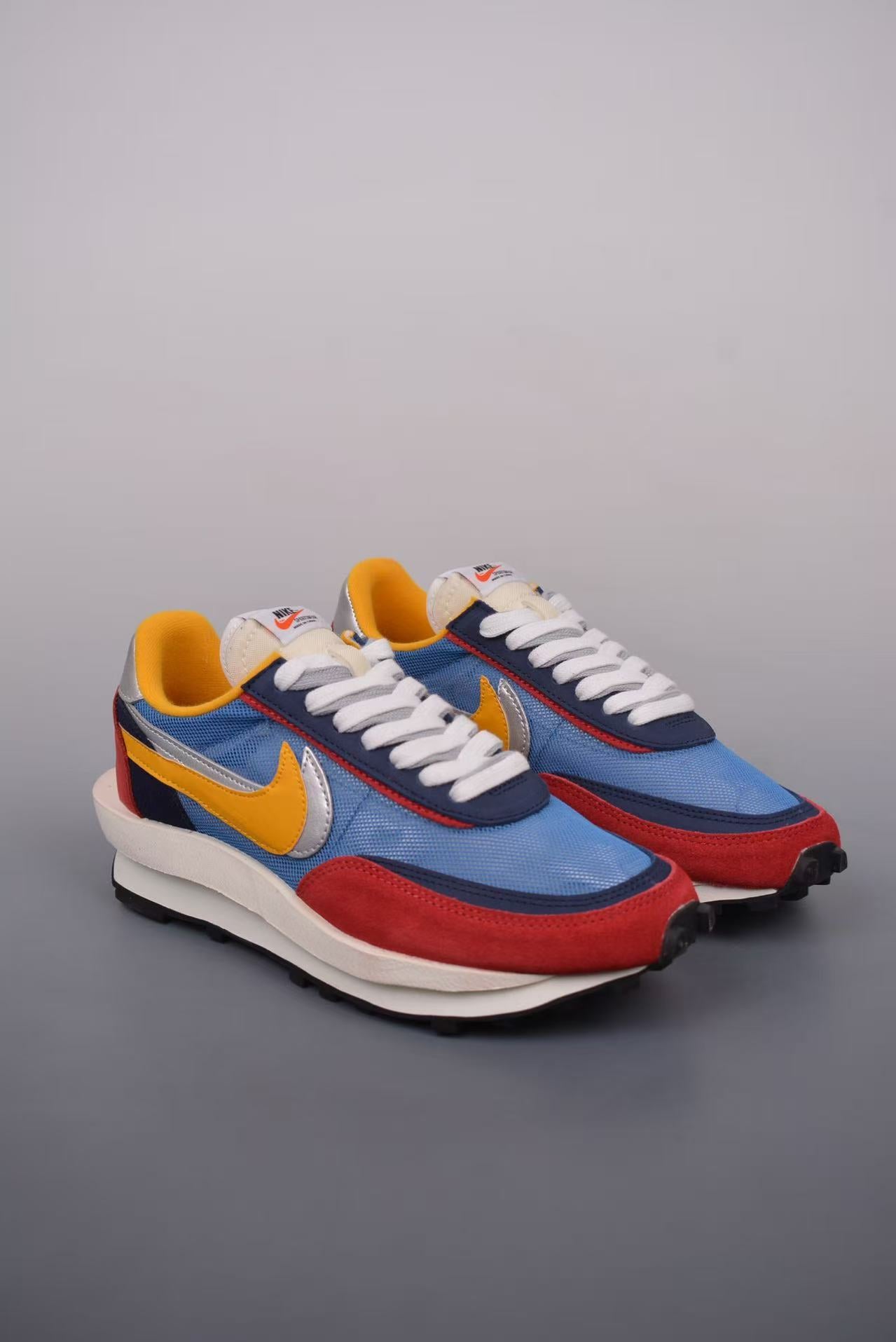 Nike x Sacai LDV Waffle 2.0 in Yellow/Red: Primary Deconstruction