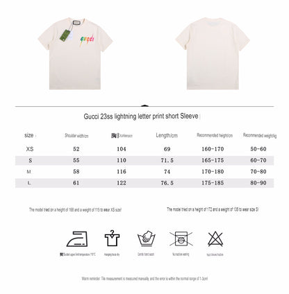 Gucci Lightning Logo T-Shirt (Cream)