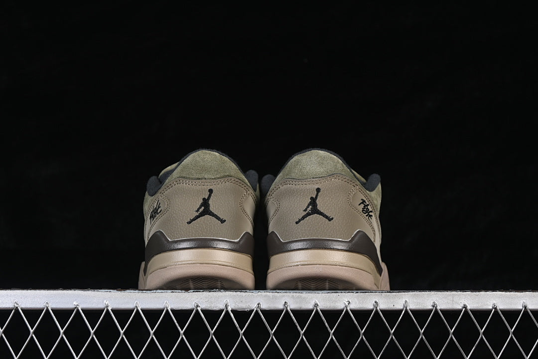JORDAN FLIGHT COURT "MEDIUM OLIVE/BAROQUE BROWN/BLACK"