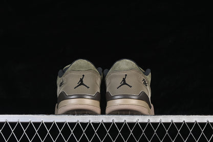 JORDAN FLIGHT COURT "MEDIUM OLIVE/BAROQUE BROWN/BLACK"