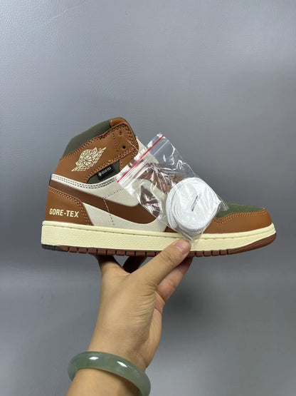 Air Jordan 1 Mid "Brown Green / GORE-TEX"