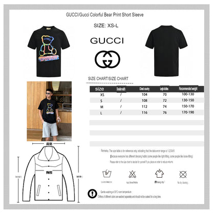 Gucci Teddy Bear Graphic T-Shirt