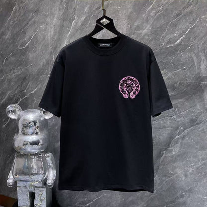 Chrome Hearts Classic Crewneck T-Shirt in Black/Pink