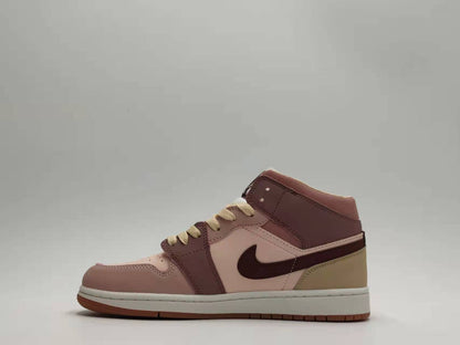 Air Jordan 1 Mid "Red Bean"