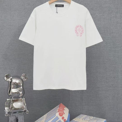 Chrome Hearts Classic Crewneck T-Shirt in White/Pink