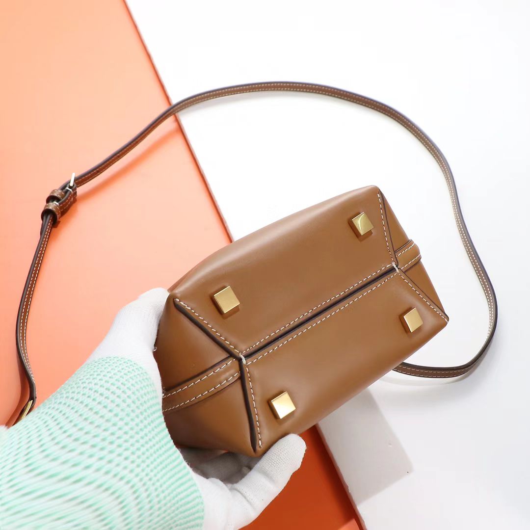 Saint Laurent Tan Leather Crossbody Bag