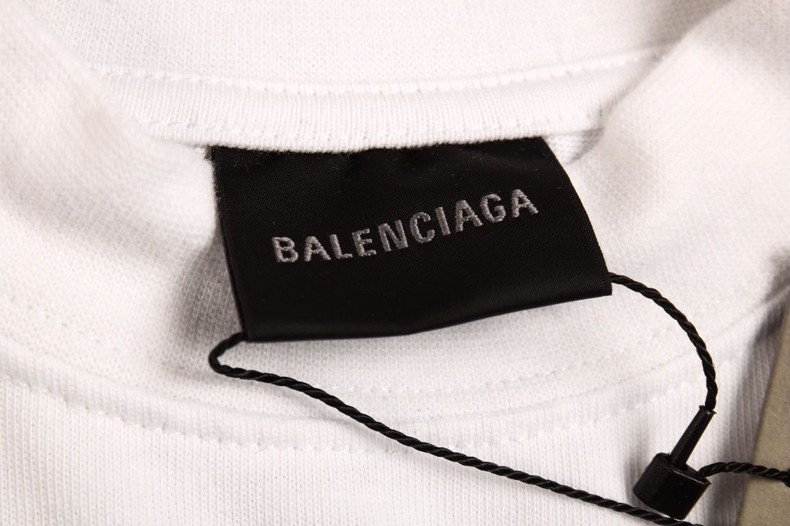 Ba*len*cia*ga multi-logo t-shirt (white)