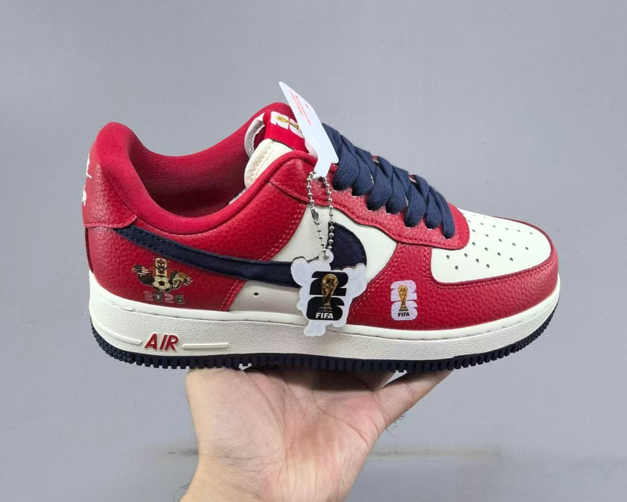 Nike Air Force 1 '07 “White/Red” – Classic Court Contrast