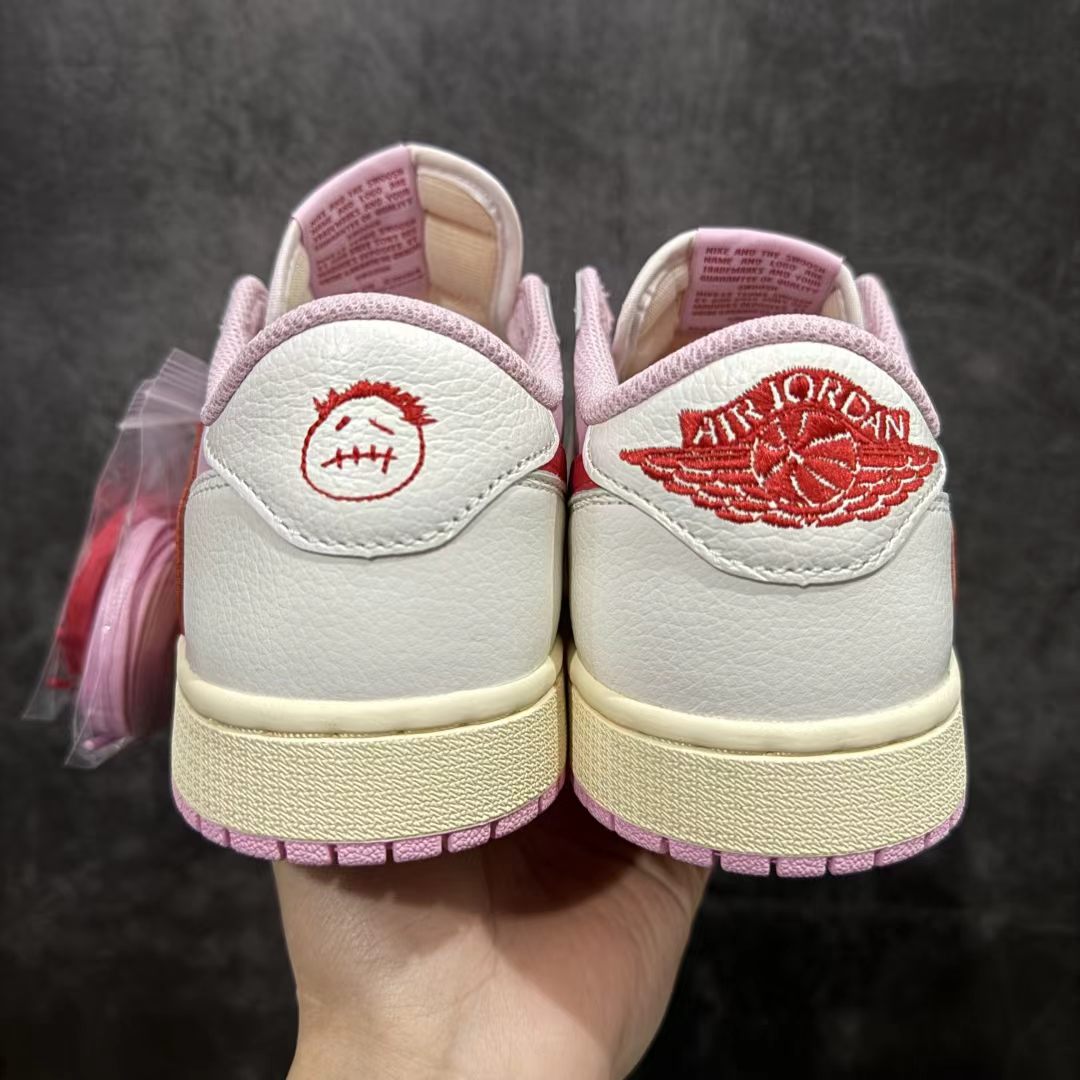 Nike Air Jordan 1 Low WMNS – White / University Red / Pink