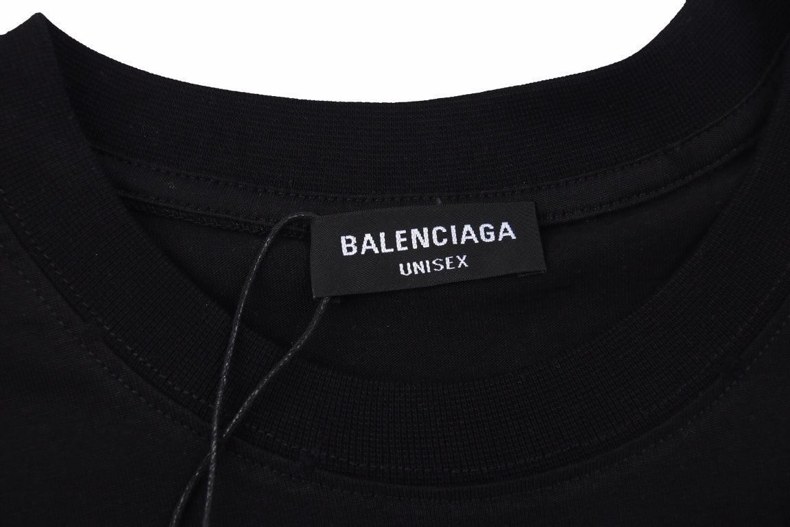 Ba*len*cia*ga t-shirt with script logo (black)