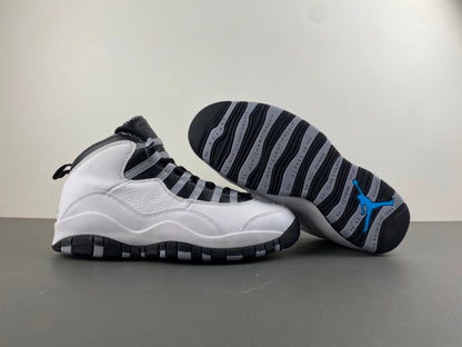 Air Jordan X Retro "White / Black / Jade Grey"