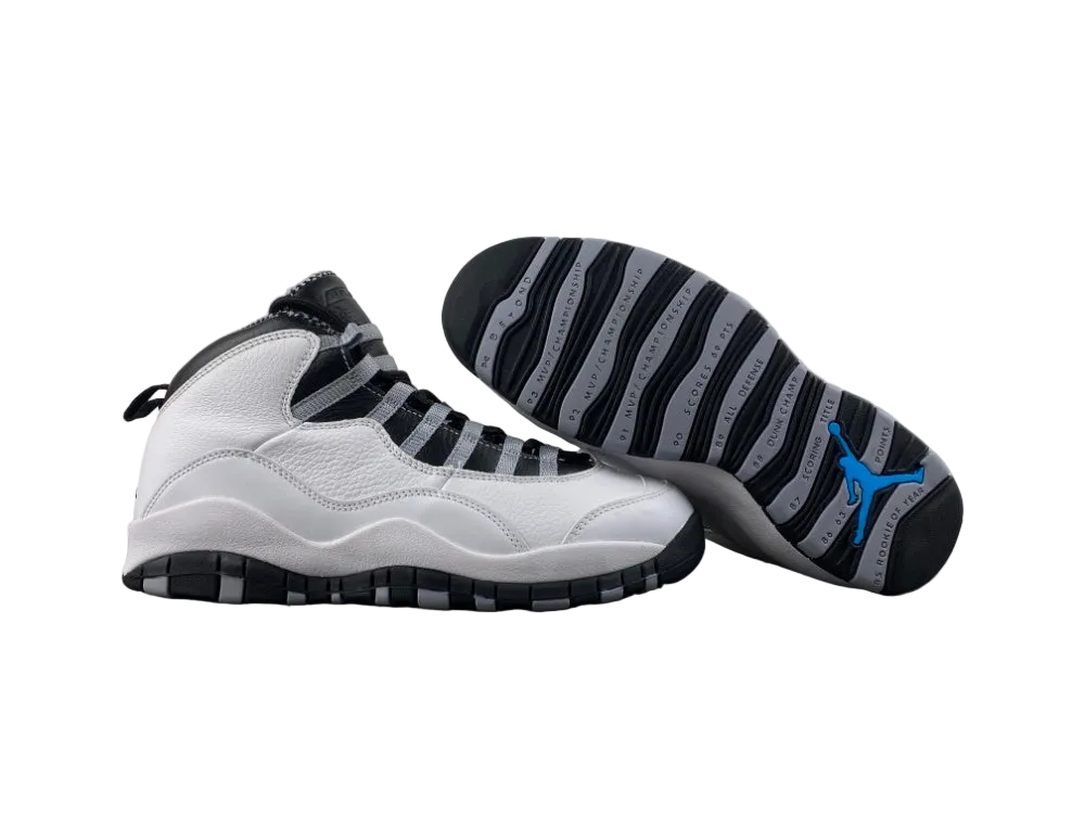 Air Jordan X Retro "White / Black / Jade Grey"