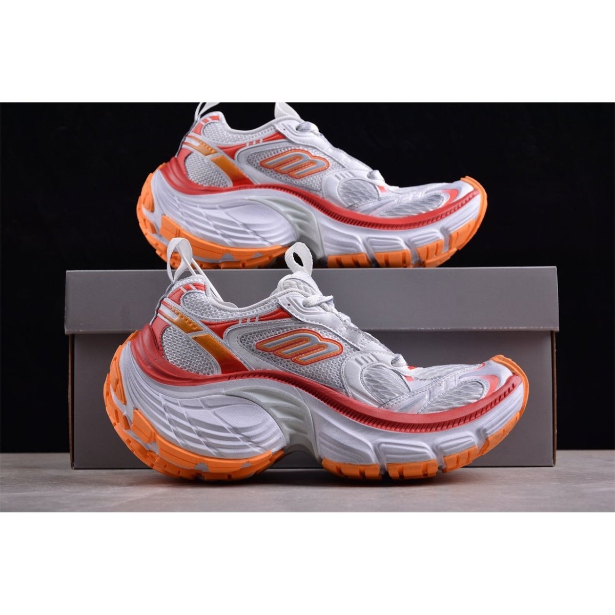 BALENCIAGA 10XL x WHITE RED ORANGE - Prime Reps