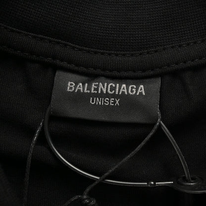 Balenciaga All - Over Logo Print T-Shirt (Black) - Prime Reps