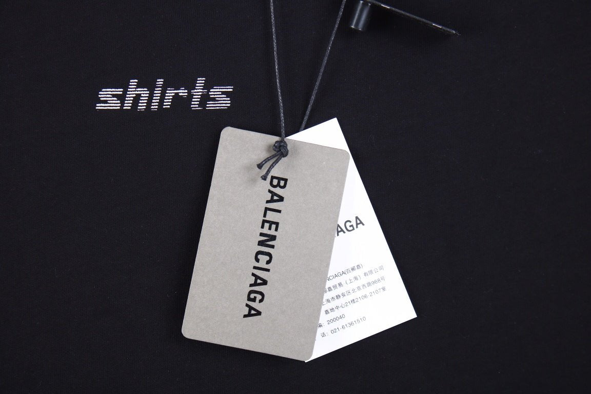 Balenciaga Allover Logo Print T-Shirt - Prime Reps