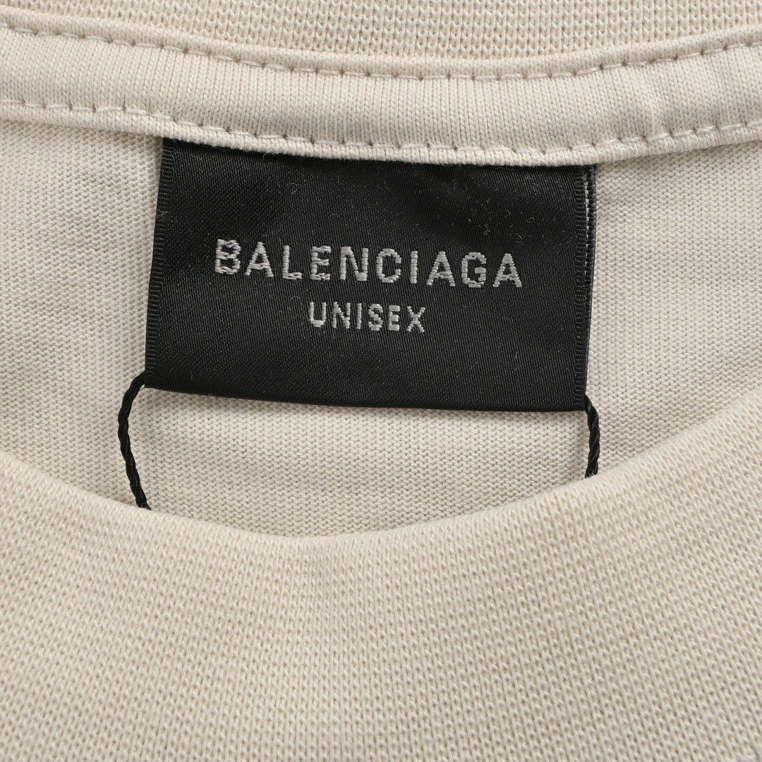 Balenciaga Beige T-Shirt with EREWHON Graphic - Prime Reps