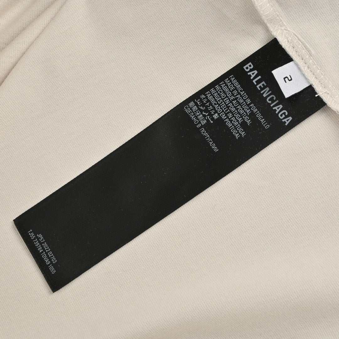 Balenciaga Beige T-Shirt with EREWHON Graphic - Prime Reps