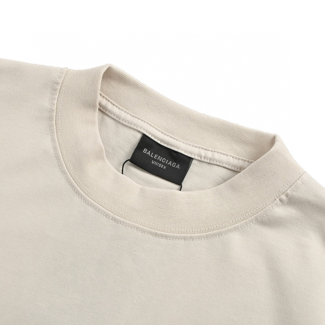 Balenciaga Beige T-Shirt with EREWHON Graphic - Prime Reps