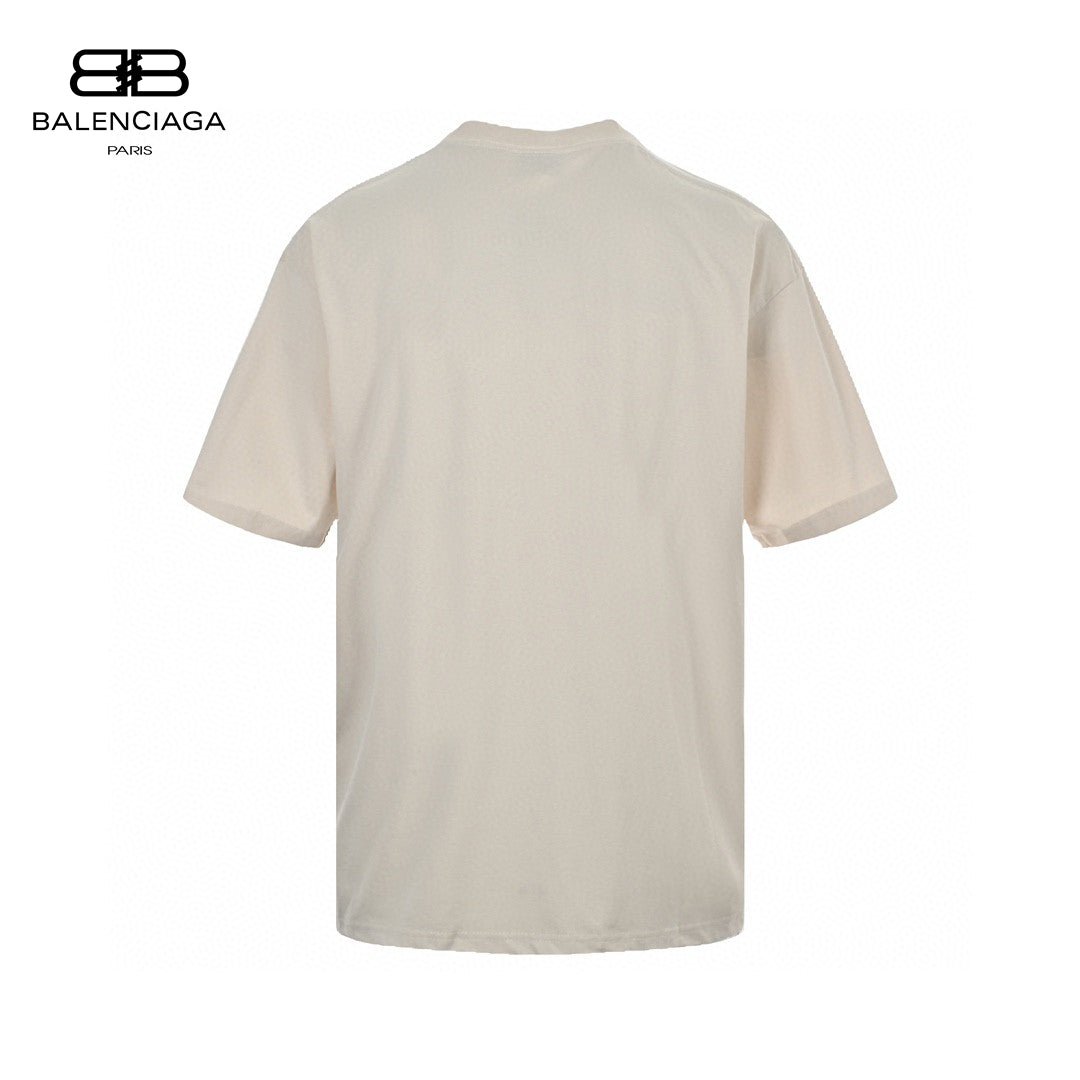 Balenciaga Beige T-Shirt with EREWHON Graphic - Prime Reps