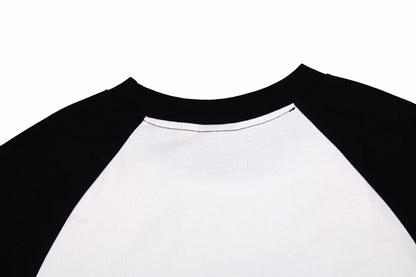 Balenciaga Black and White T-shirt with Logo Print - Prime Reps