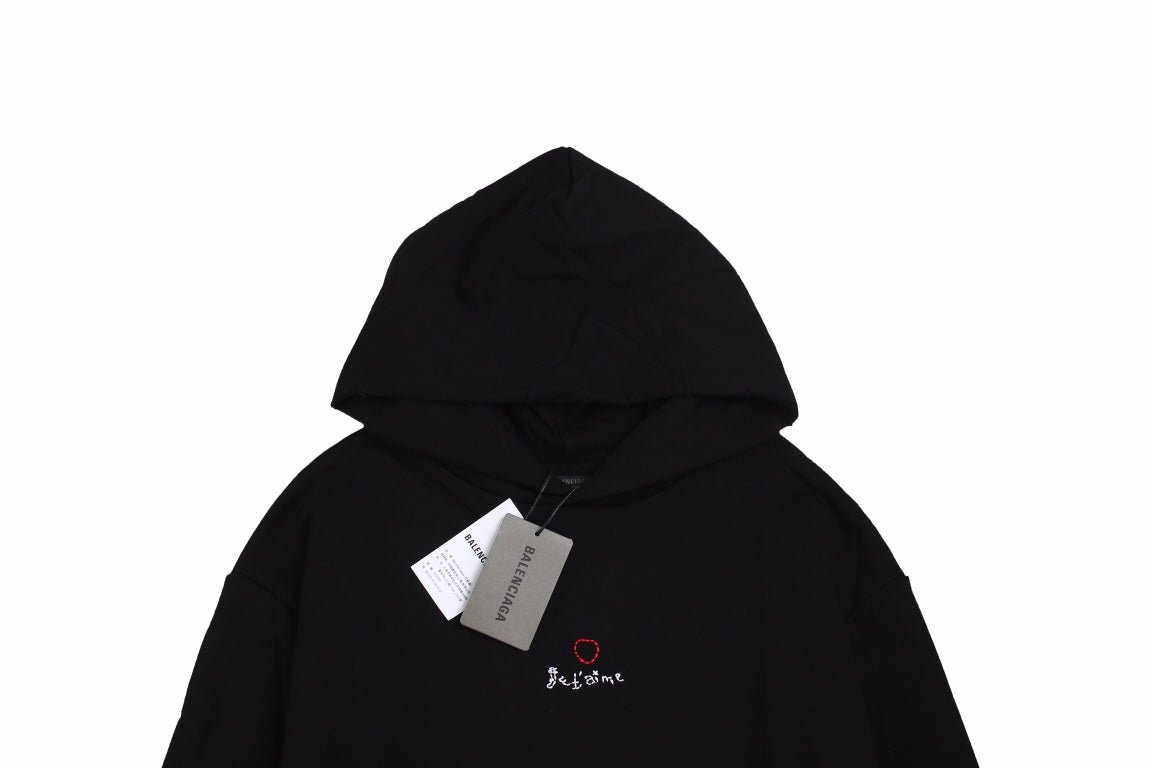 Balenciaga Black Be Yourself Hoodie - Prime Reps