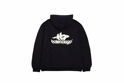 Balenciaga Black Graphic Hoodie - Prime Reps