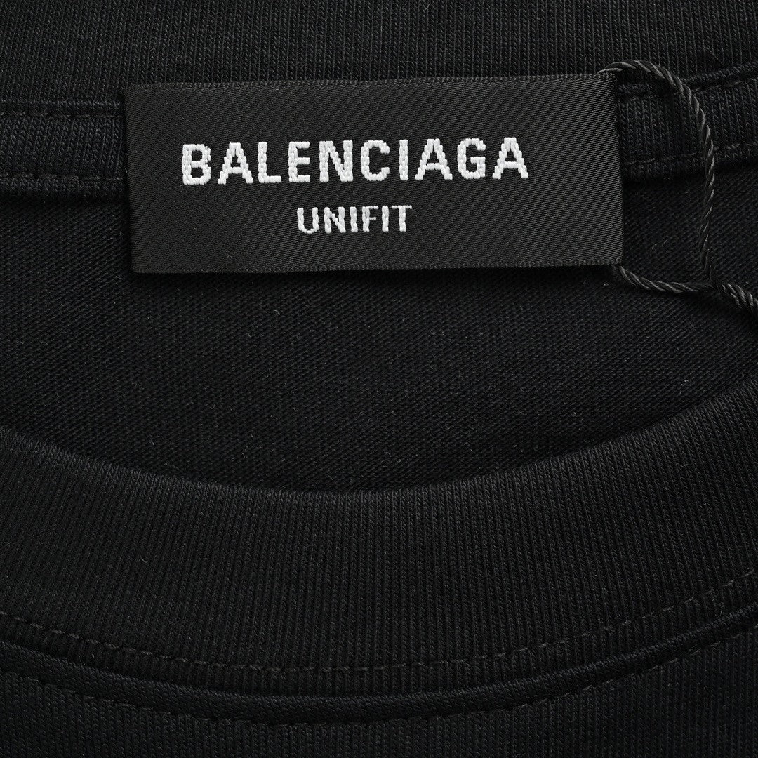 Balenciaga Black T-Shirt with Bold Graphic - Prime Reps