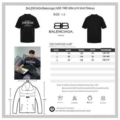 Balenciaga Black T-Shirt with EREWHON Graphic - Prime Reps