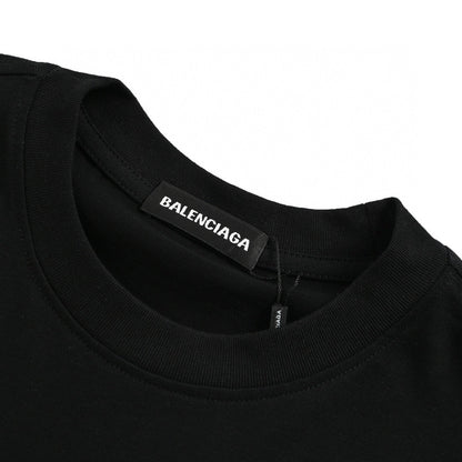 Balenciaga Black T-Shirt with Graphic Design - Prime Reps