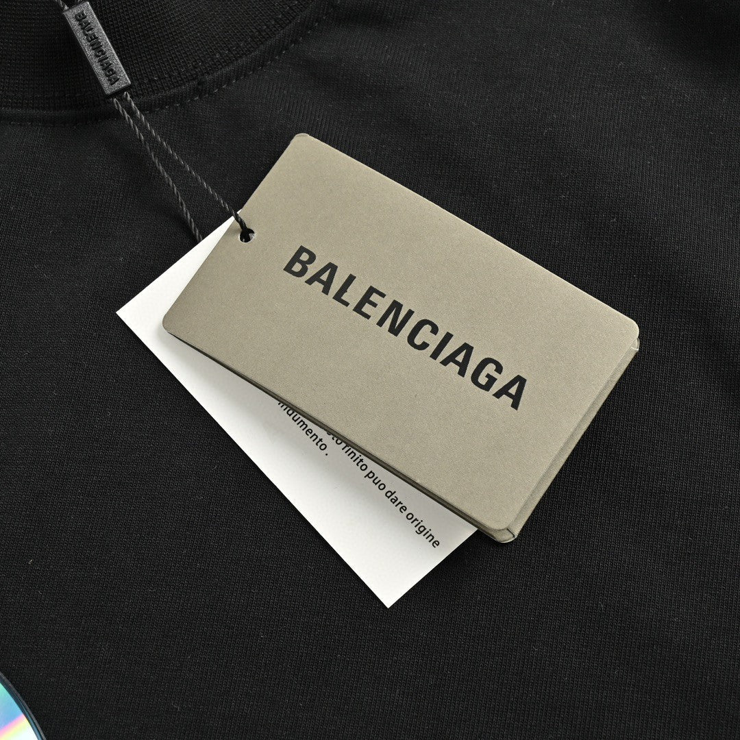 Balenciaga CD Graphic Black T-Shirt - Prime Reps