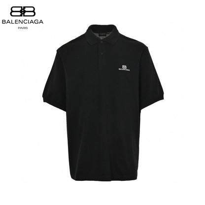 Balenciaga Classic Logo Polo Shirt (Black) - Prime Reps