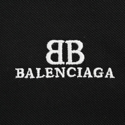 Balenciaga Classic Logo Polo Shirt (Black) - Prime Reps