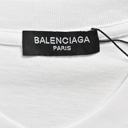 Balenciaga Crystal Logo T-Shirt in White - Prime Reps