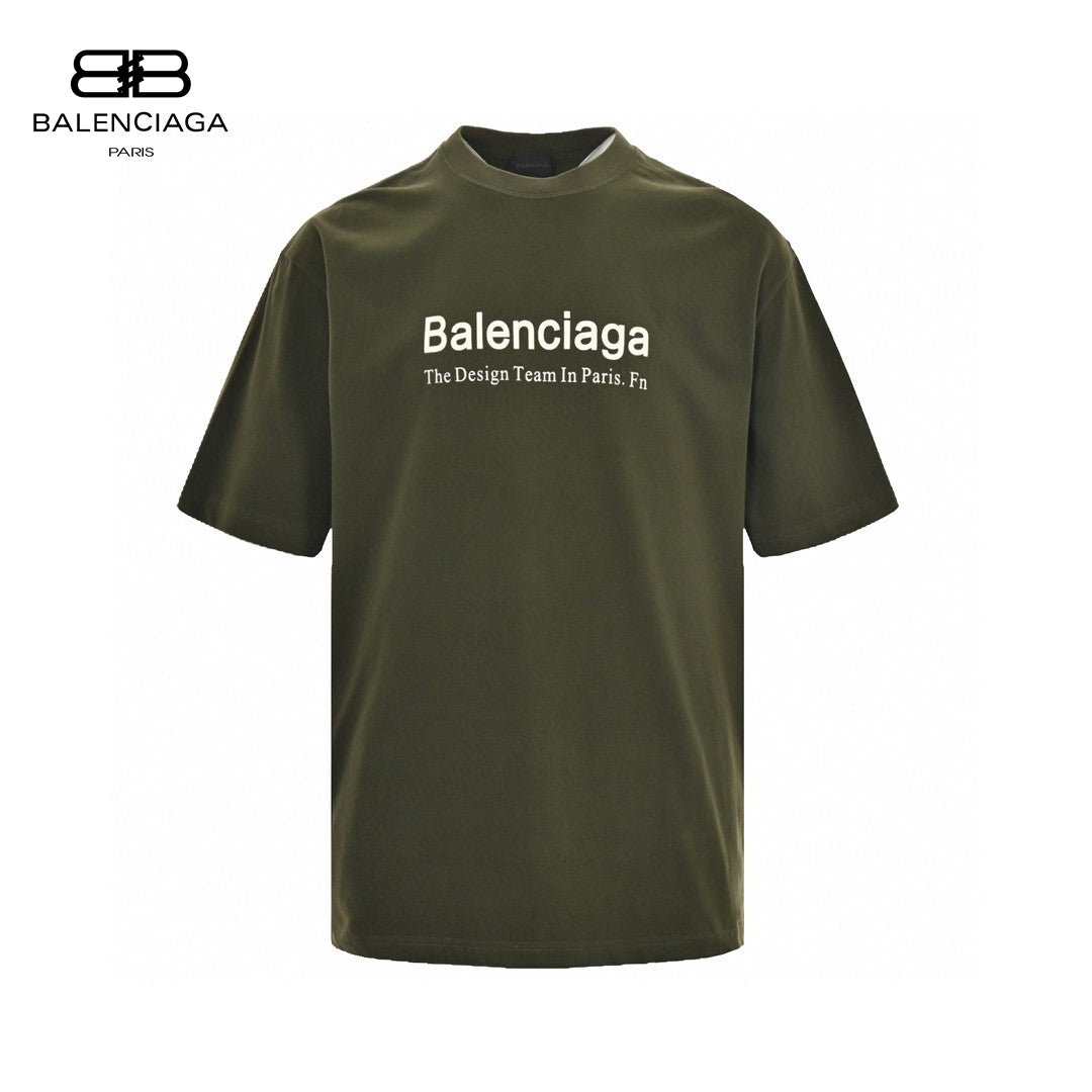 Balenciaga Design Team T-Shirt (Olive Green) - Prime Reps